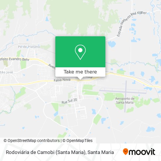 Rodoviária de Camobi (Santa Maria) map