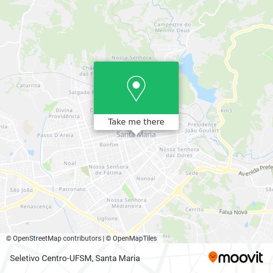 Seletivo Centro-UFSM map