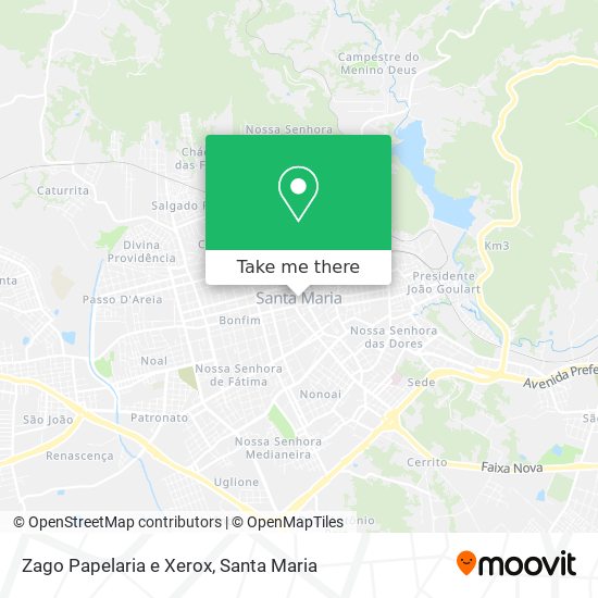 Zago Papelaria e Xerox map