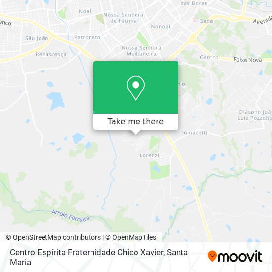 Centro Espírita Fraternidade Chico Xavier map