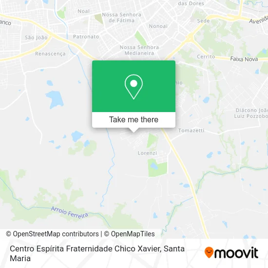 Centro Espírita Fraternidade Chico Xavier map
