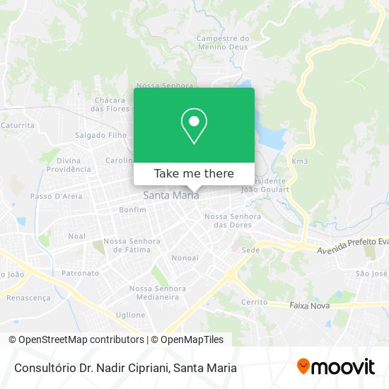 Consultório Dr. Nadir Cipriani map