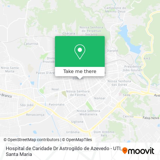 Hospital de Caridade Dr Astrogildo de Azevedo - UTI map