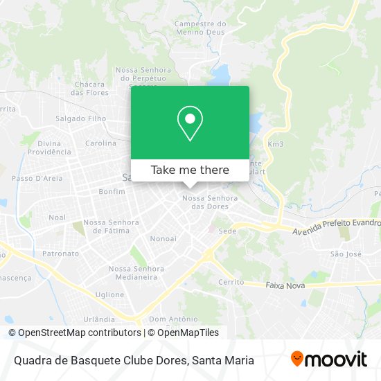 Quadra de Basquete Clube Dores map