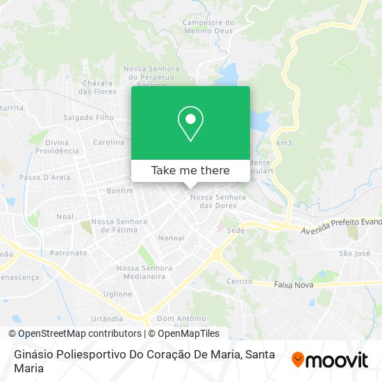 Mapa Ginásio Poliesportivo Do Coração De Maria