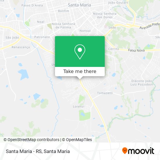 Mapa Santa Maria - RS