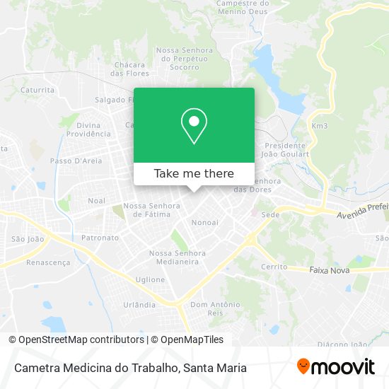 Cametra Medicina do Trabalho map