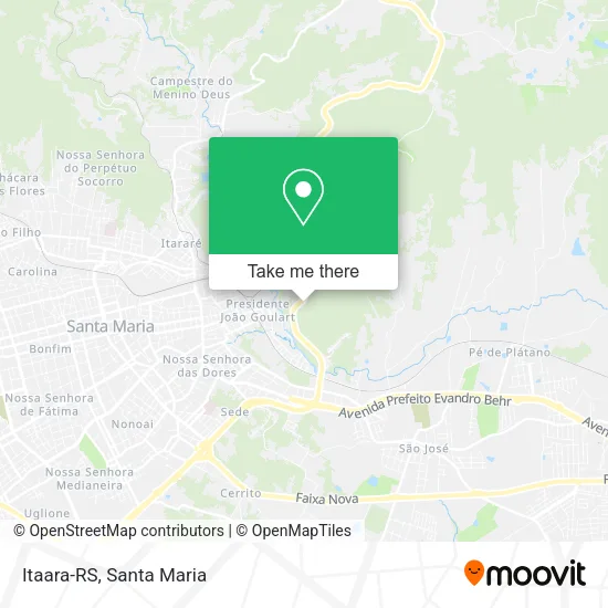 Itaara-RS map
