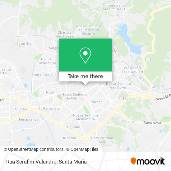 Mapa Rua Serafim Valandro