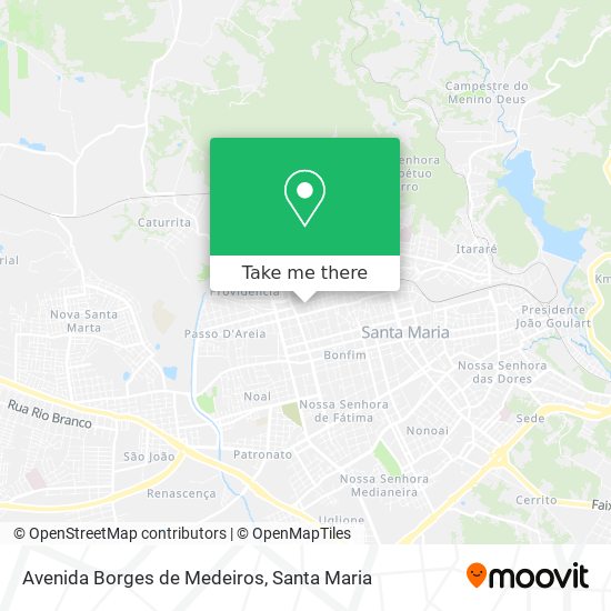 Mapa Avenida Borges de Medeiros