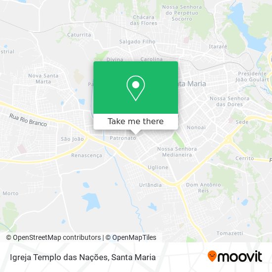 Igreja Templo das Nações map