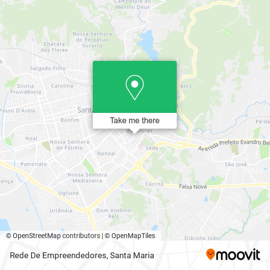 Rede De Empreendedores map