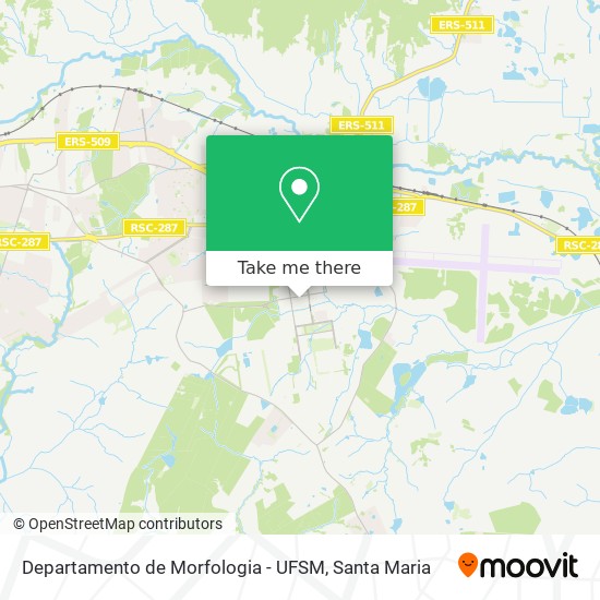 Departamento de Morfologia - UFSM map