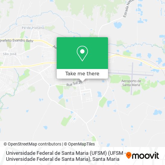 Universidade Federal de Santa Maria (UFSM) (UFSM - Universidade Federal de Santa Maria) map