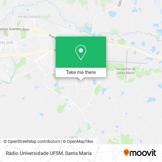 Rádio Universidade UFSM map