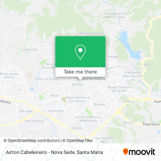 Mapa Airton Cabeleireiro - Nova Sede