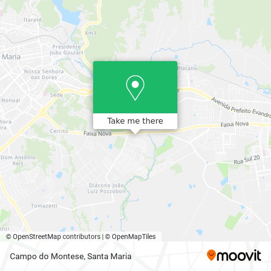Campo do Montese map