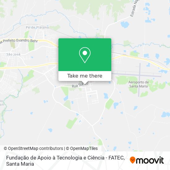 Fundação de Apoio à Tecnologia e Ciência - FATEC map