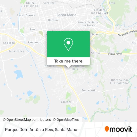 Mapa Parque Dom Antônio Reis