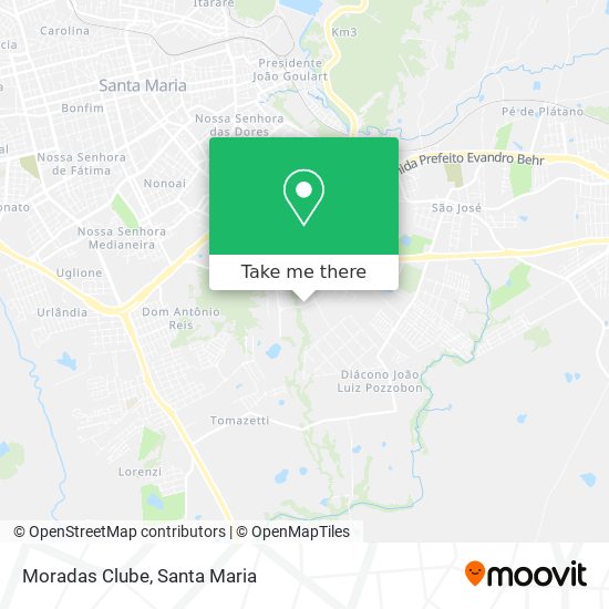 Moradas Clube map