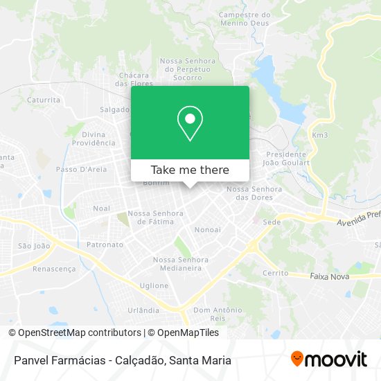 Mapa Panvel Farmácias - Calçadão