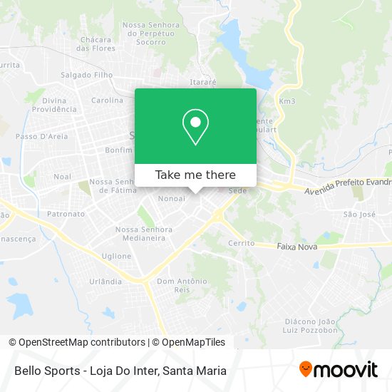 Bello Sports - Loja Do Inter map