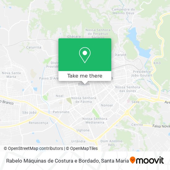 Rabelo Máquinas de Costura e Bordado map