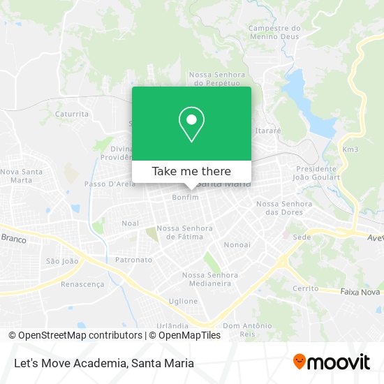 Mapa Let's Move Academia