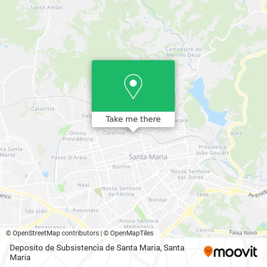Deposito de Subsistencia de Santa Maria map