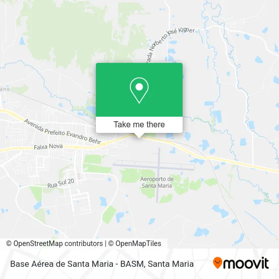 Base Aérea de Santa Maria - BASM map