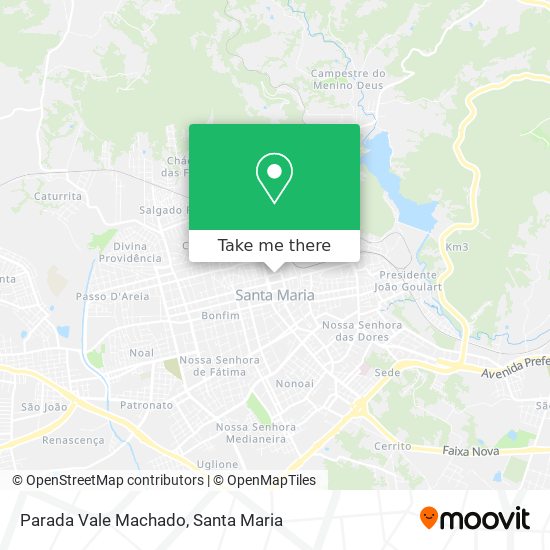 Mapa Parada Vale Machado