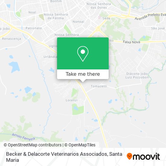 Becker & Delacorte Veterinarios Associados map