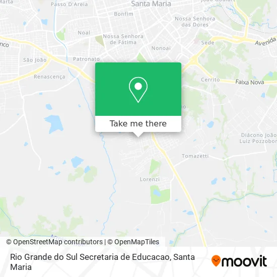 Rio Grande do Sul Secretaria de Educacao map