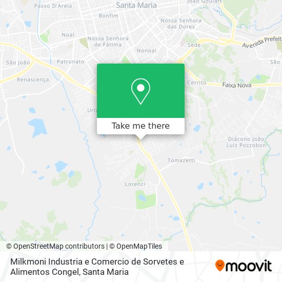 Milkmoni Industria e Comercio de Sorvetes e Alimentos Congel map