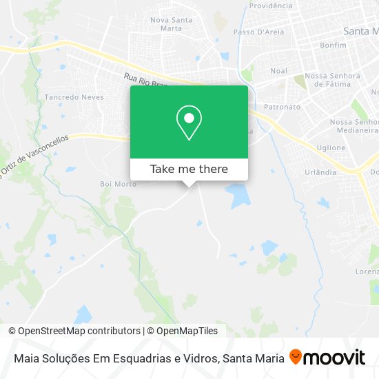 Maia Soluções Em Esquadrias e Vidros map