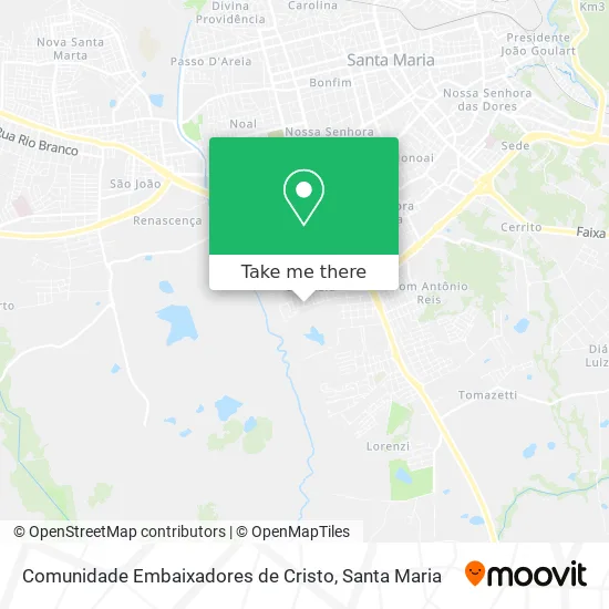 Comunidade Embaixadores de Cristo map