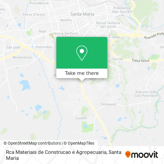 Rca Materiais de Construcao e Agropecuaria map