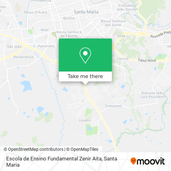 Escola de Ensino Fundamental Zenir Aita map