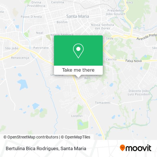 Bertulina Bica Rodrigues map