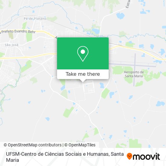 UFSM-Centro de Ciências Sociais e Humanas map