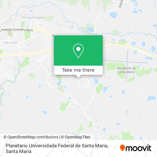 Planetario Universidade Federal de Santa Maria map