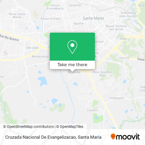 Cruzada Nacional De Evangelizacao map