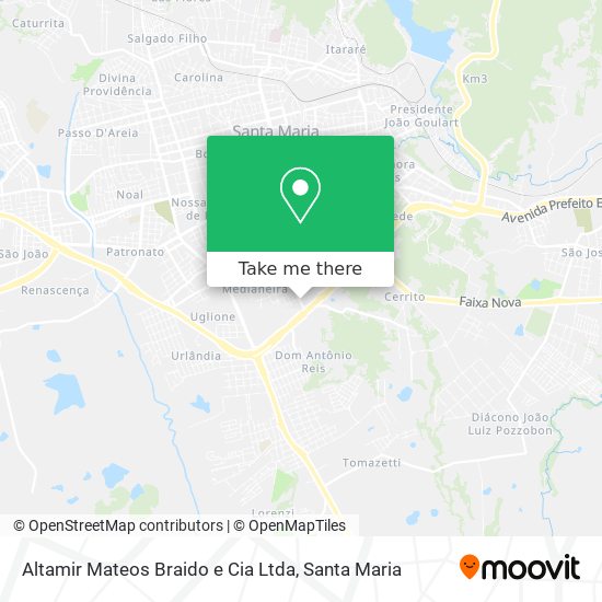 Altamir Mateos Braido e Cia Ltda map