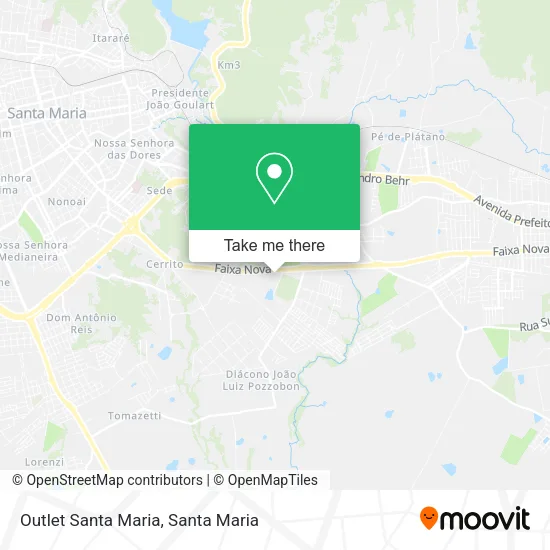 Outlet Santa Maria map