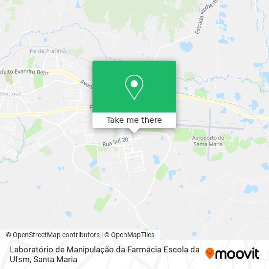 Mapa Laboratório de Manipulação da Farmácia Escola da Ufsm