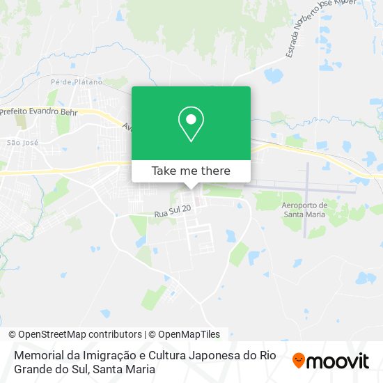 Mapa Memorial da Imigração e Cultura Japonesa do Rio Grande do Sul