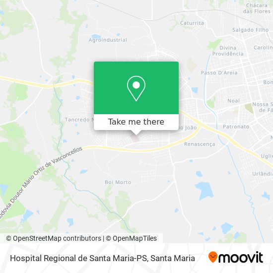 Hospital Regional de Santa Maria-PS map