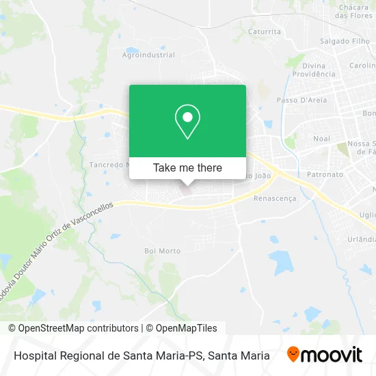 Hospital Regional de Santa Maria-PS map