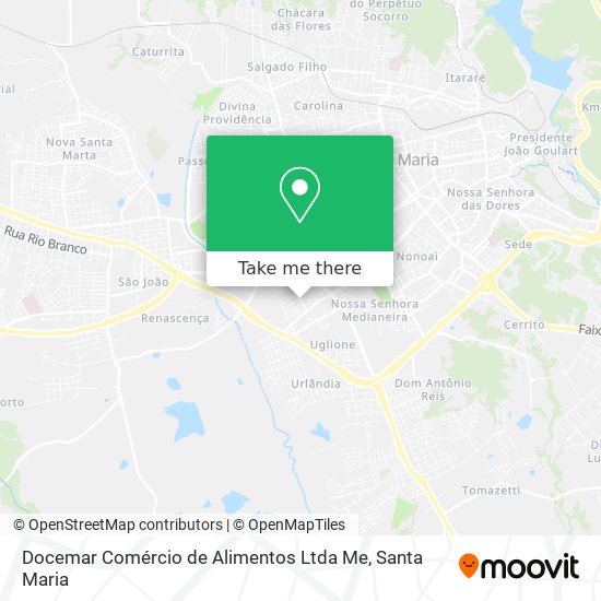 Docemar Comércio de Alimentos Ltda Me map