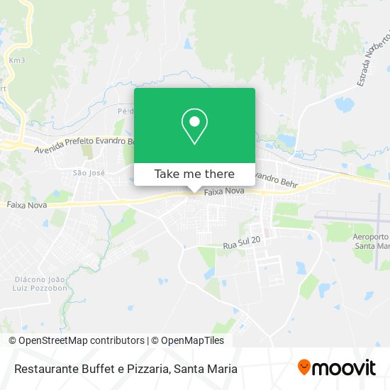 Mapa Restaurante Buffet e Pizzaria